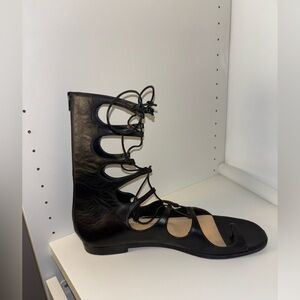 Christian Louboutin Sparty Flat Napa Lace up sandals size 38.5